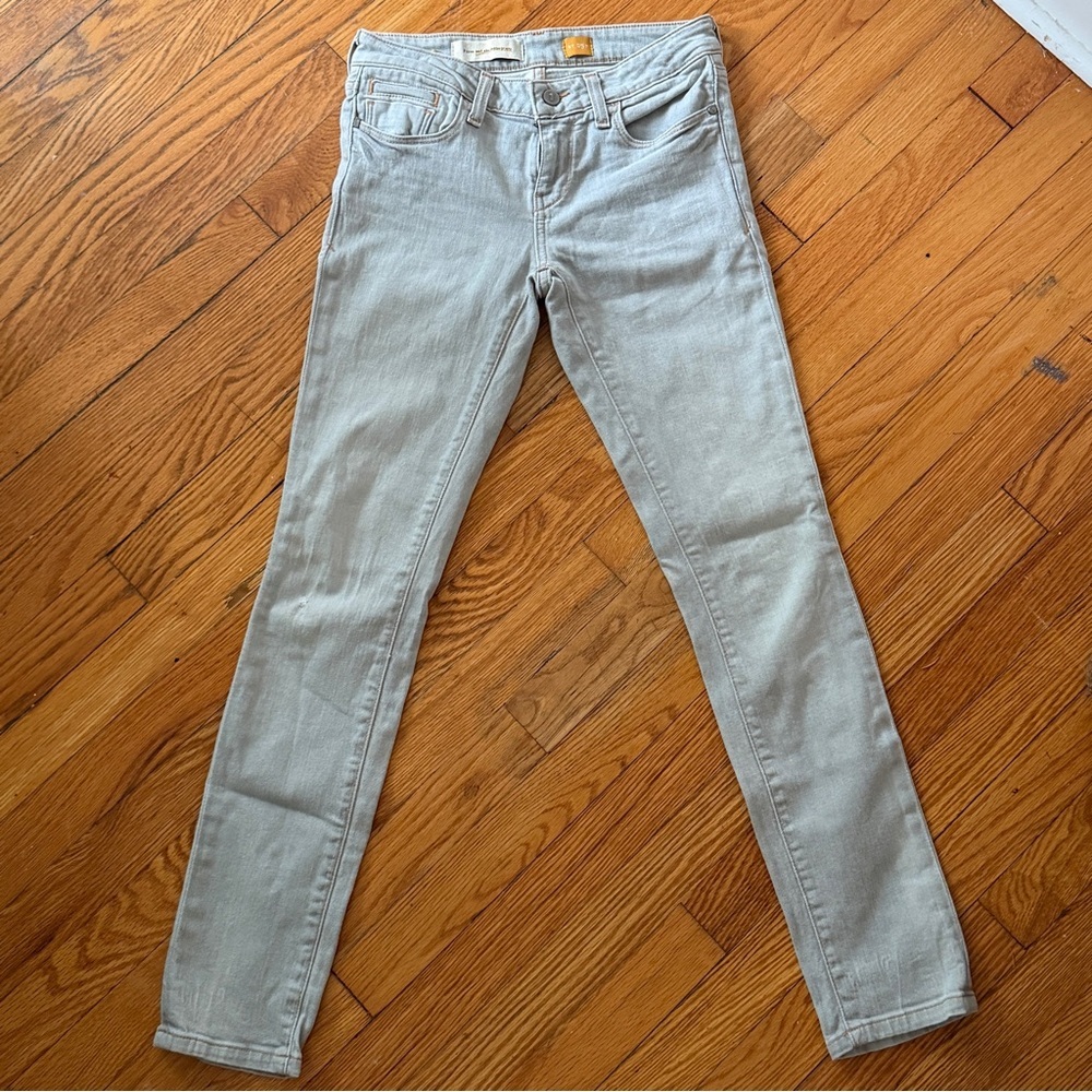PILCRO Light Gray Women’s Cigarette Jeans Size 25